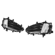 DURAFORCE LED Front Bumper Fog Lights Lamp Kit for Ford Edge 2019-2024 Cover Bezel 2PCS
