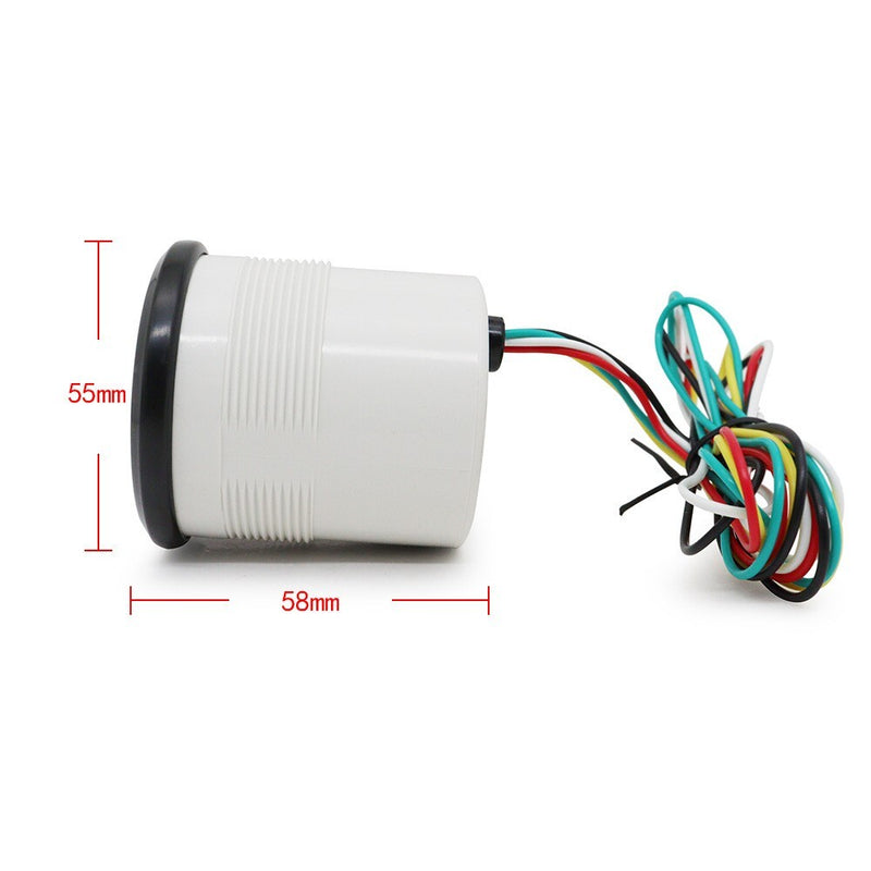 2" 52mm Universal Car Tachometer Gauge Meter with LED Shift Light 0-8000 RPM 12V