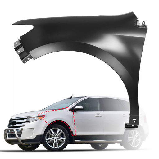 DURAFORCE Fender for Ford Edge Limited SE SEL Sport 2011-2014 Front Driver Left Side Steel