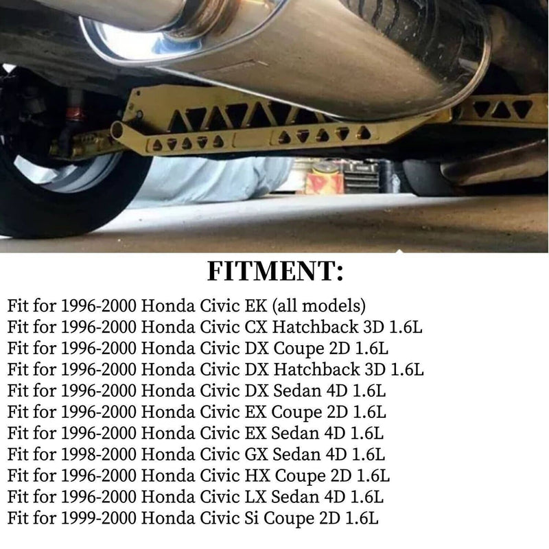 Rear Lower Control Arm Subframe Brace Tie Bar for Honda Civic EK