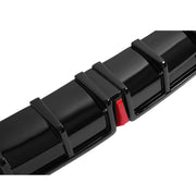 DURAFORCE Rear Bumper Diffuser Corner Spat With LED Light for Honda Civic 22-26 Black