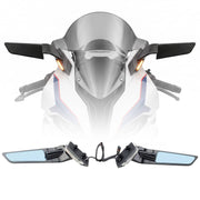 DURAFORCE Rearview Wing Mirrors with LED Turn Signals for BMW S1000RR 2019-2026 Motorcycle