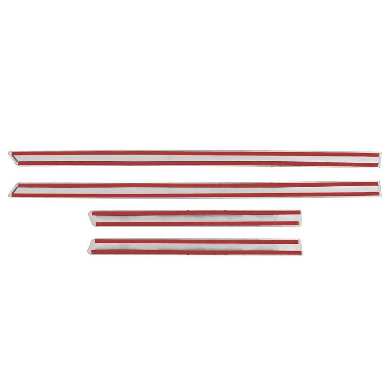 DURAFORCE Side Door Molding Trim Cover Kit for Jeep Grand Cherokee 2011-2013 Chrome
