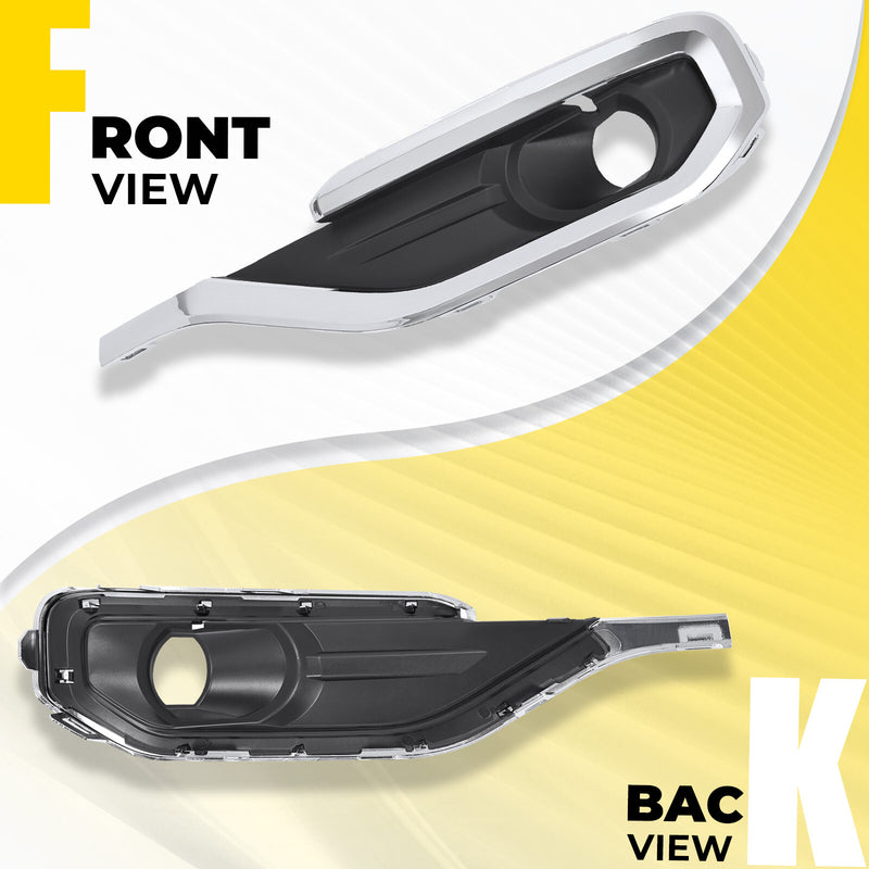 GM1038209 Fog Light Trim Bezel for GMC Acadia 2017-2019 Chrome Driver Side