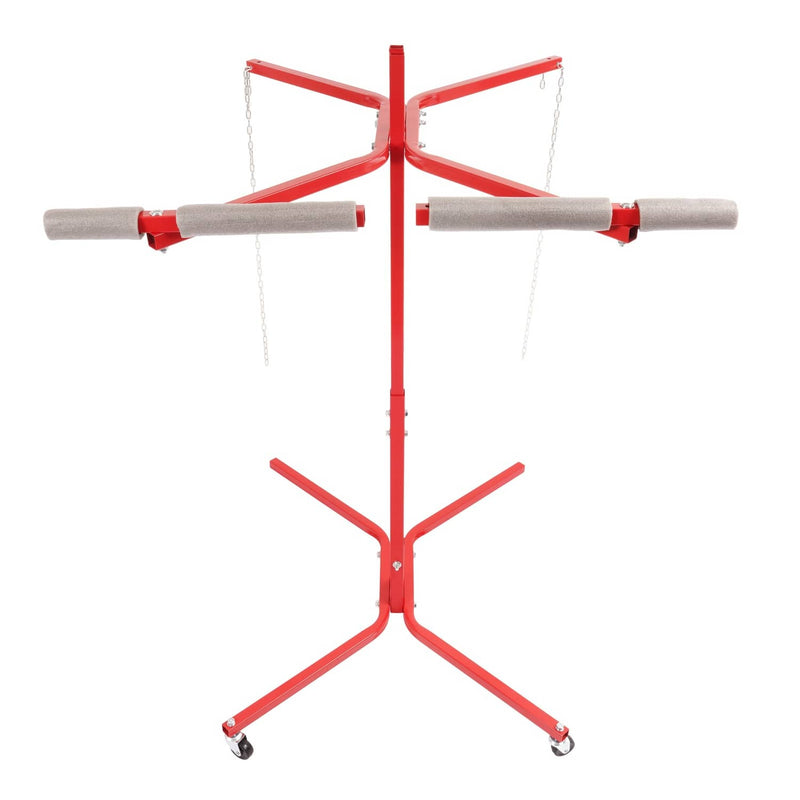 DURAFORCE 50 Inch Bumper Tree Auto Body Door Fender Panel Paint Rack Adjustable Work Stand