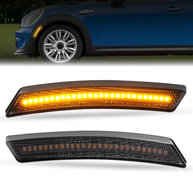 63132751331 Fender Side Marker Lights for Mini Cooper R55 R56 07-16 Front LED 2X