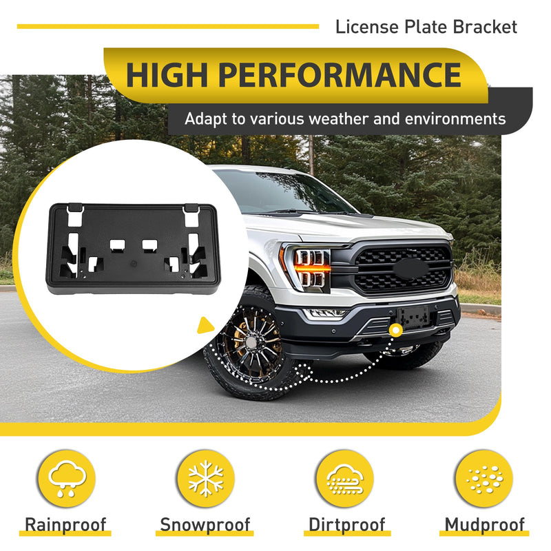 ML3Z-17A385-BB Front License Plate Bracket Frame Holder for Ford F150 2021-2023