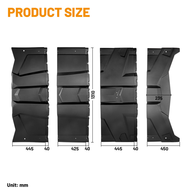 Plastic Hard Roof Top for Can Am Maverick MAX X DS Turbo R RR 4 Seater 4 Piece