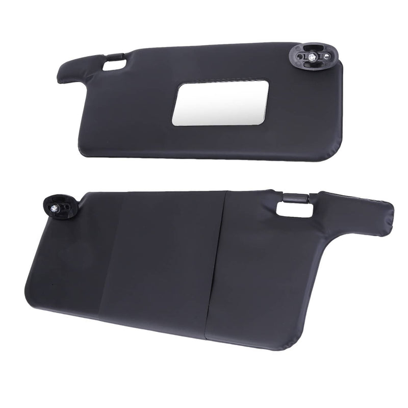 Black Sun Visors Left Driver & Right Passenger Set for Honda Civic 1996-2001