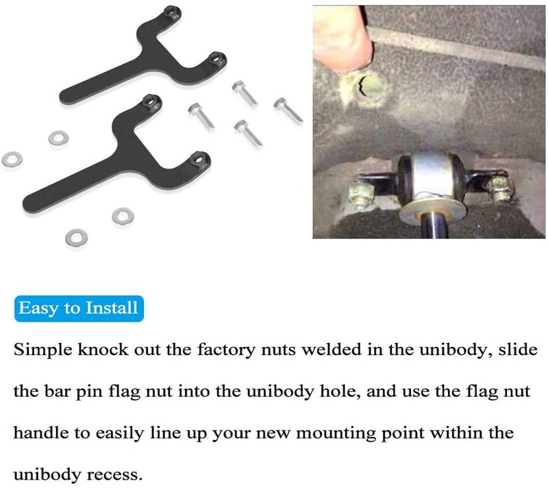 Rear Bar Pin Flag Nut for Jeep Cherokee XJ 1984-2001 4WD 2WD