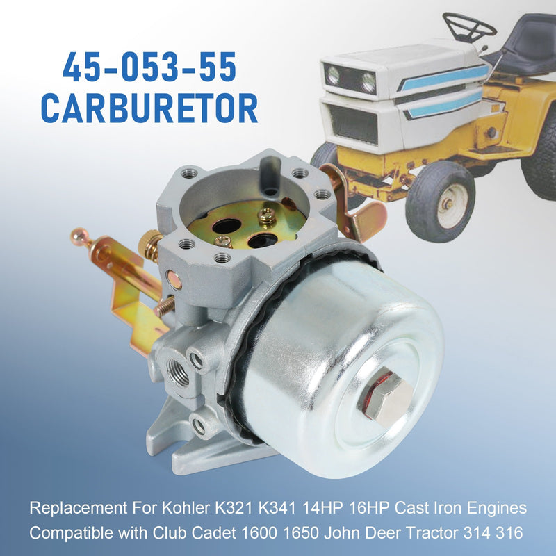 K321 K341 Carburetor for Kohler 14HP 16HP Cast Iron Engine John Deere 316 Tracto