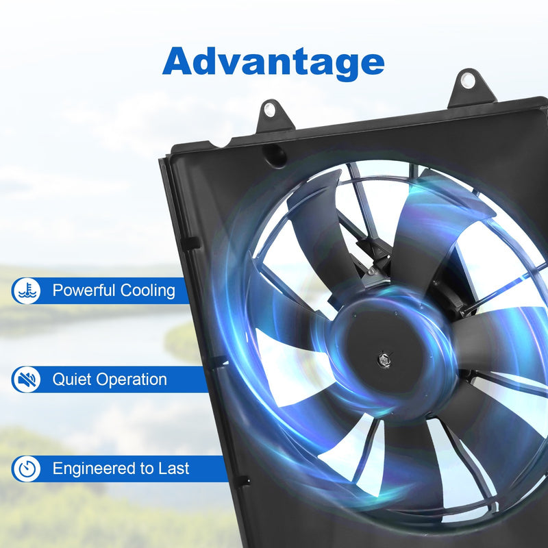 190155BAA01 Radiator Cooling Fan Assembly for Honda Civic 2.0L 2016-2021