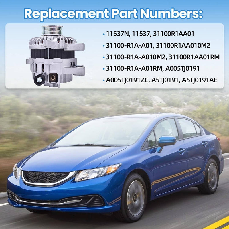12V 95A CW Alternator for Honda Civic 1.8L 2012-2015 Acura ILX 2.0L