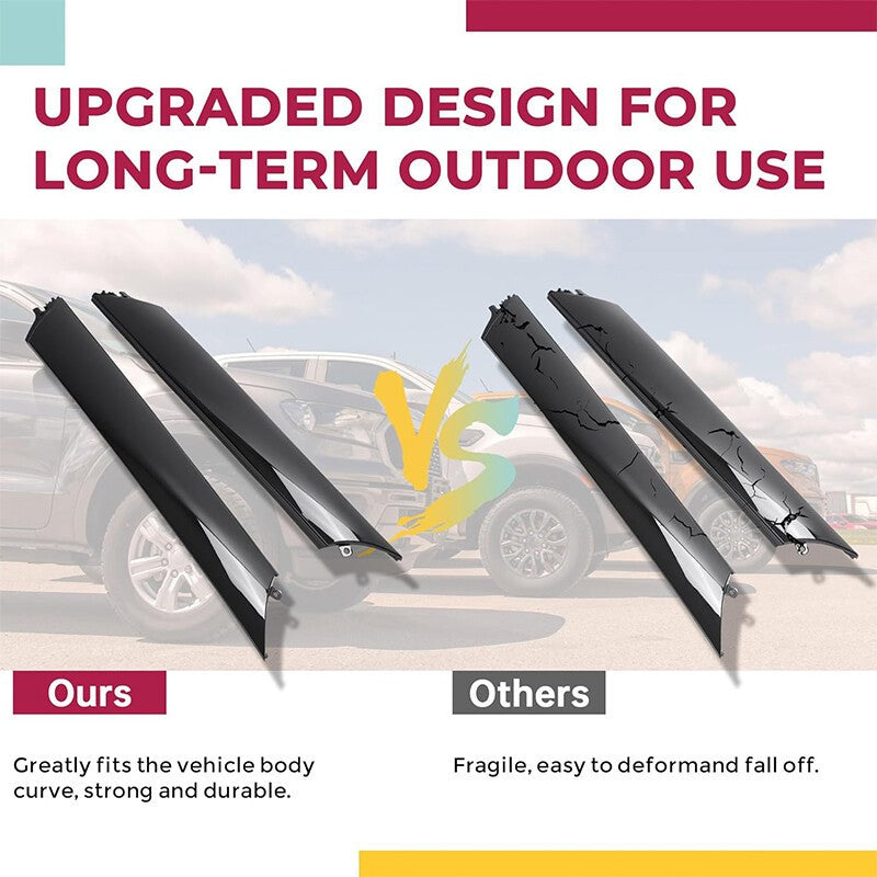 2Pcs 926-241 Windshield Trim Pillar Molding for Infiniti QX56 QX80 Nissan Armada