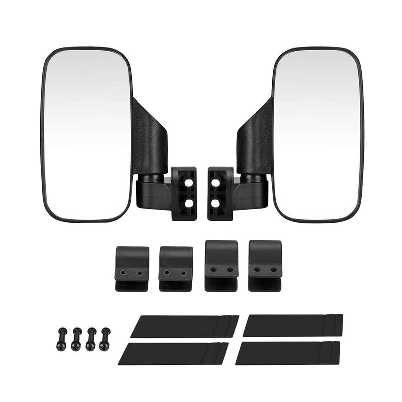 1 Pair UTV Rearview Side Mirrors 1.75" 2" for Polaris RZR Ranger Yamaha YXZ1000R
