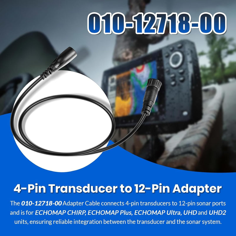 010-12718-00 Sounder Adapter Cable 4- to 12-Pin for Garmin echoMAP
