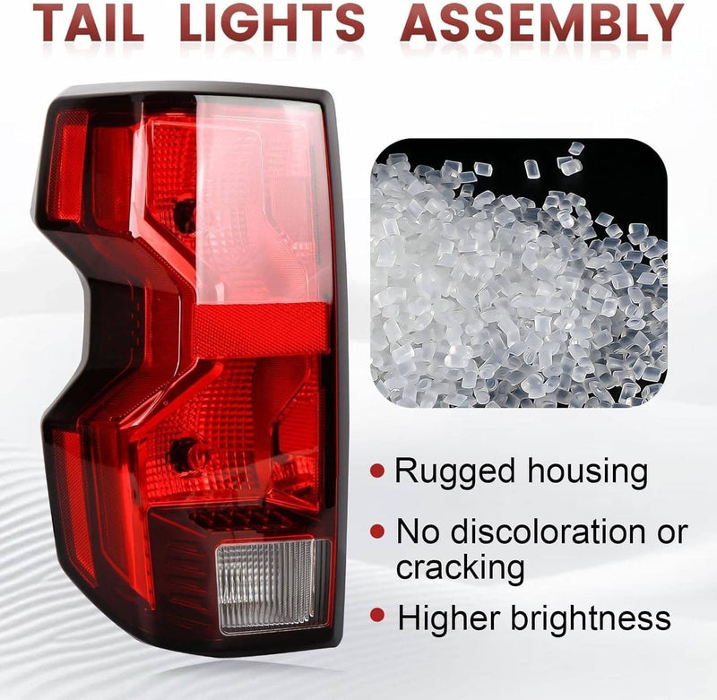 LED Tail Light Brake Lamp with Bulb for Chevy Colorado 2023-2024 Right Passenger