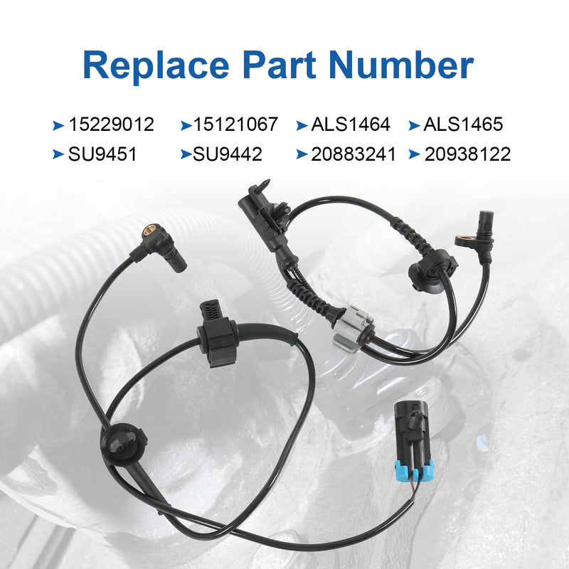 4x Front Rear ABS Wheel Speed Sensor for Chevy Silverado GMC Sierra 1500