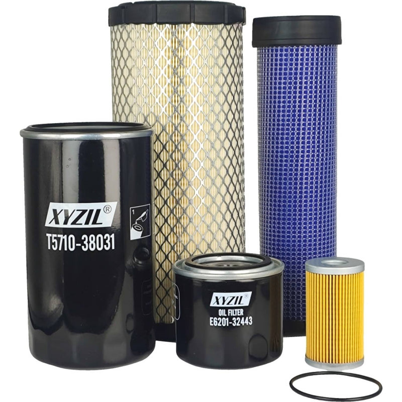 DURAFORCE Air Fuel Oil Hydraulic Filter Set Replace 46489 33507 SL10113 P502161 P822768