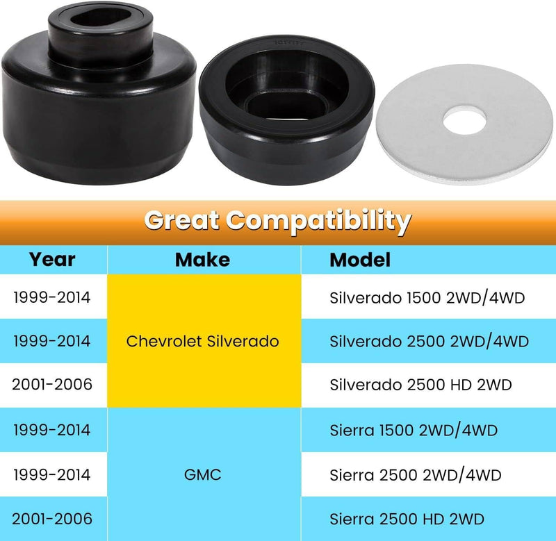 Body Cab Mount Bushing Kit for Chevy Silverado GMC Sierra 1999-2014 7-141