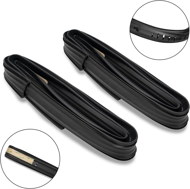 Front Door Window Run Sweep Felts Weatherstrip Seals Kit for Chevy GMC