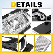 DURAFORCE Front Bumper Fog Lights Corner Lamp & Lower Grille for VW Passat 2012-2015 7PC