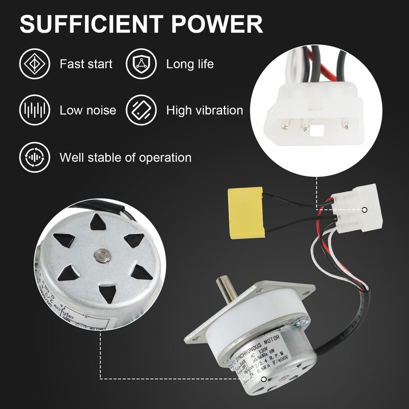 Auger Feed Motor for Quadrafire 1200 Castile Trekker 4421 Santa Fe Contour E2