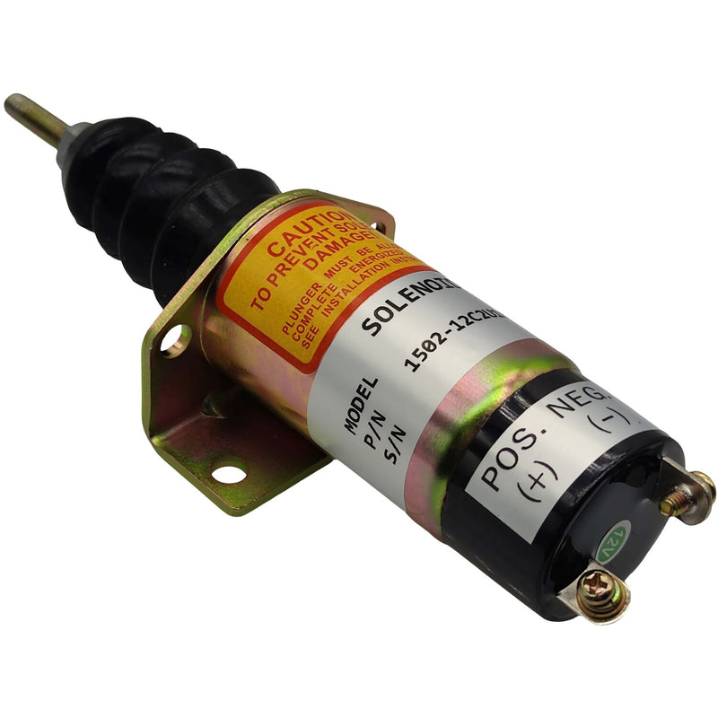 1502-12C2U1B2 Fuel Shutdown Solenoid 2 Terminals 12V 1500-2010 for Woodward 1502