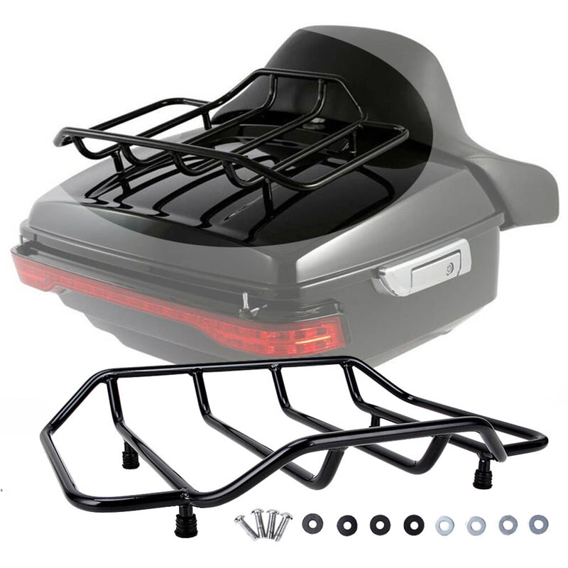 53665-87 Tour Pack Pak Trunk Luggage Top Rack for Harley Road King Electra Glide