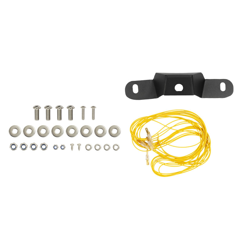 Spare Tire License Plate With Third Brake Light for Jeep Wrangler JK 2007-2018
