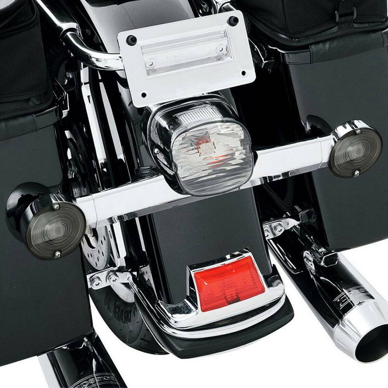 4PCS Smoke Turn Signal Light Cover Lens for Harley Touring Electra Road King