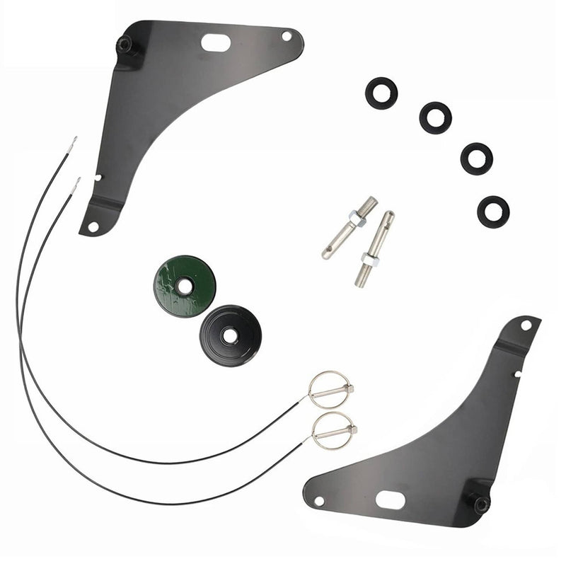 Hood Pin Pins Kit Stainless 82214260AC for Dodge Challenger 2008-2023 Black