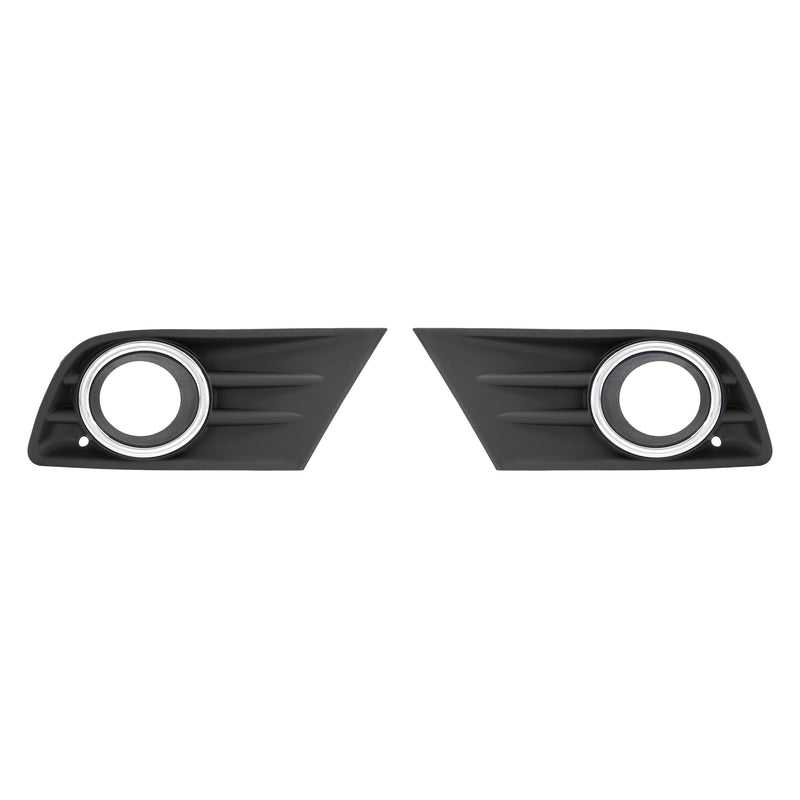 Left Right Fog Light Cover Bezel With Chrome Ring Trim for Honda Pilot 2012-2015