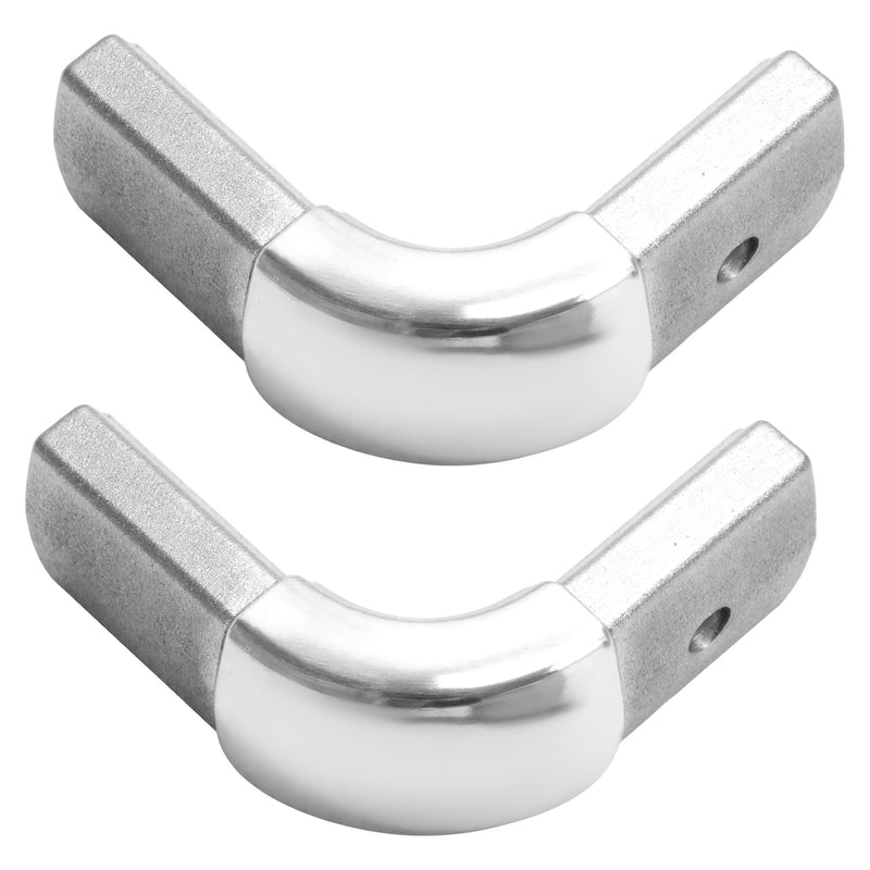 90 Degree Aluminum Arm Corner Joint for Dump Truck Tarp System Silver Pair
