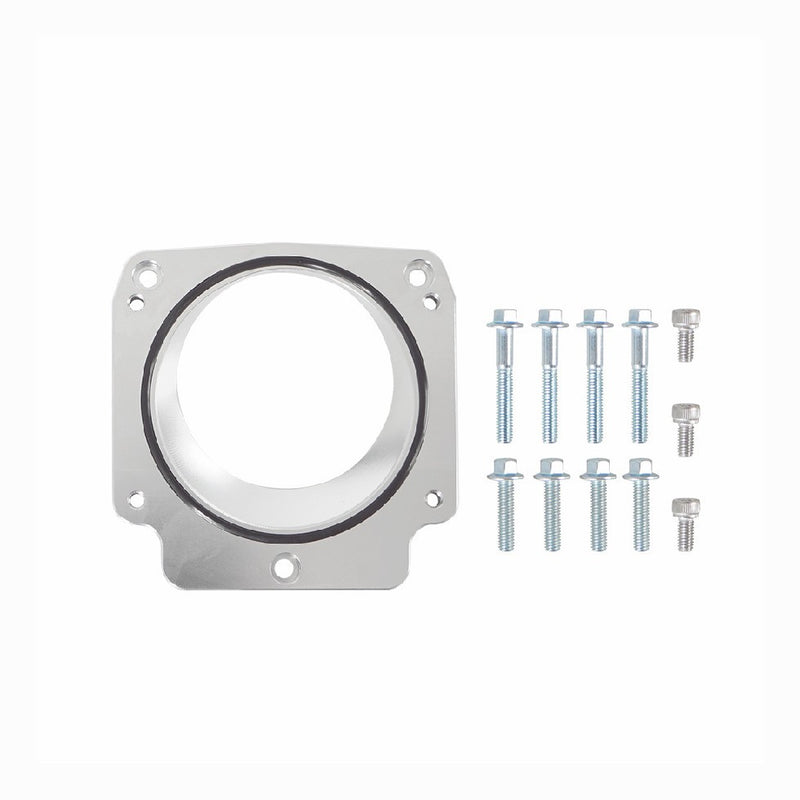 92mm Aluminum Manifold Throttle Body Adapter Plate 3 Bolt Intake to 4 Bolt