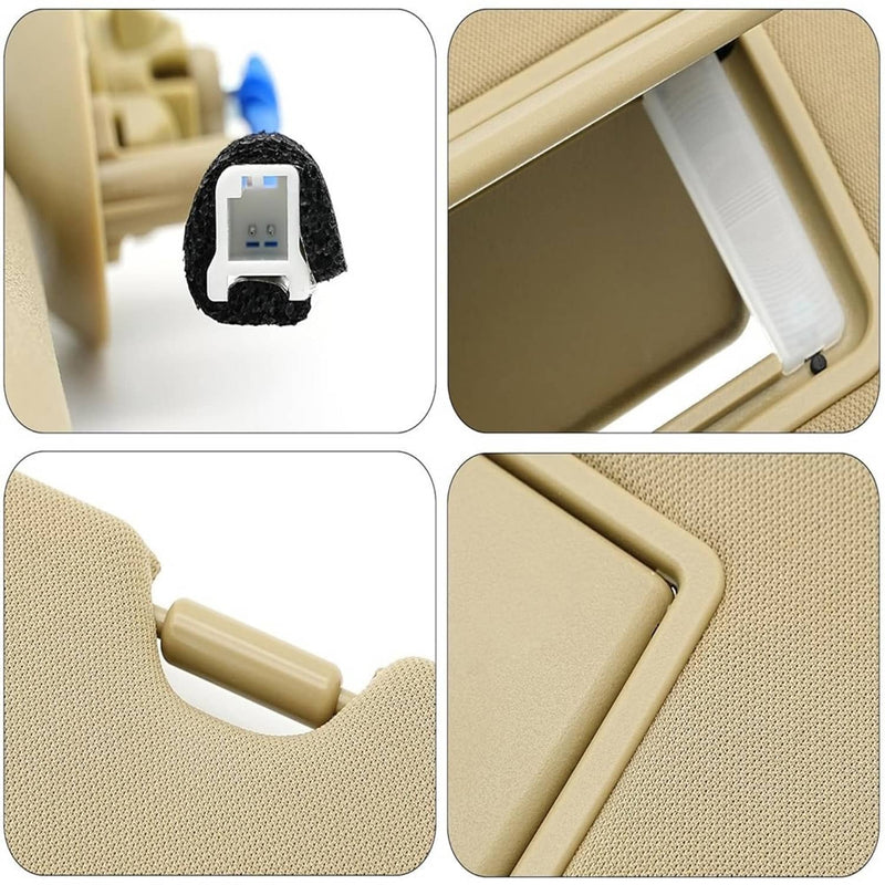 Left Driver Side Sun Visor Beige with Mirror Light for Honda CR-V CRV 2017-2022
