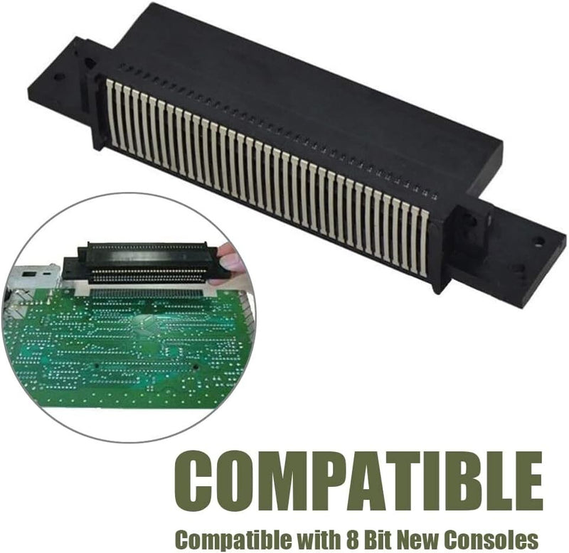 72 Pin Connector Replacement Part with 3.8mm 4.5mm Screwdriver for Nintendo NES