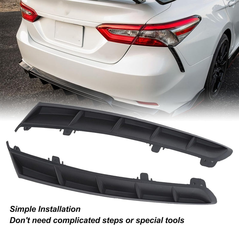 2Pcs for 2018-2023 Toyota Camry Rear Side Bumper Extension Trim Molding LH RH