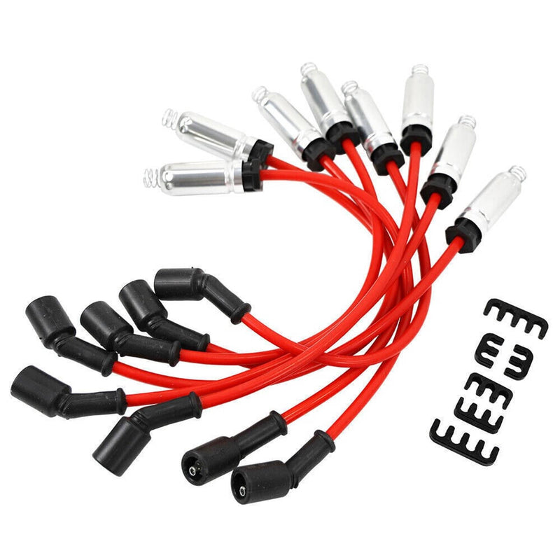 UF414 Round Ignition Coil Spark Plugs Wire 8Pack for Chevy Silverado Tahoe
