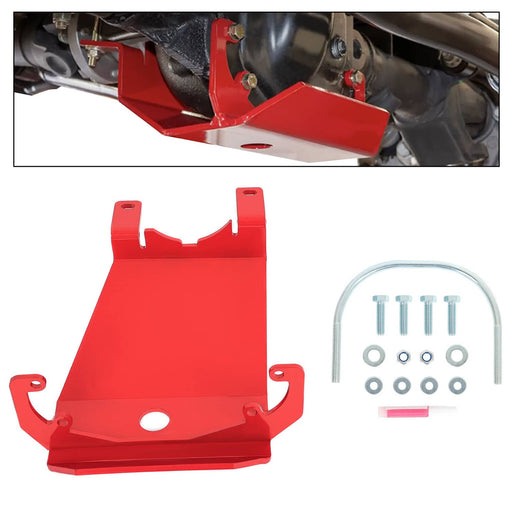 DURAFORCE RS62116 Front Skid Plate Red Steel for Jeep Wrangler 2018-23 Gladiator 2020-23