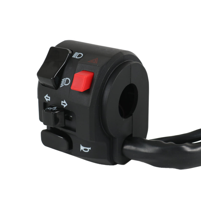 7/8" Handlebar Horn Turn Signal Fog Light Controller Switch for Motorcycle