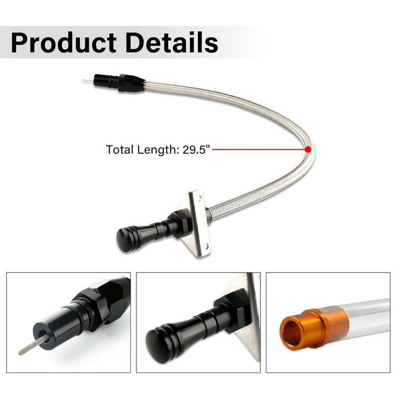 Flexible Stainless Transmission Dipstick for GM Chevy TH350 TH400 SBC BBC
