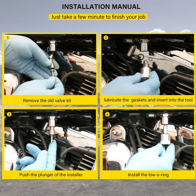 EFI Check Valve Rebuild Kit for Harley Davidson O-Rings Spring