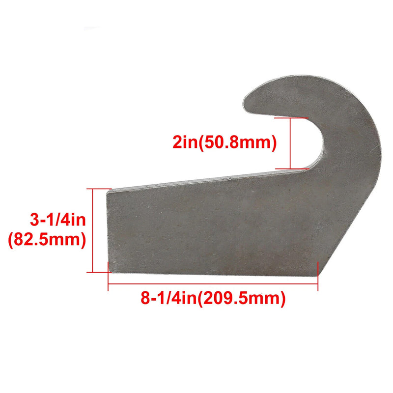 DURAFORCE Mounting Brackets Weld 6500lb for Pin Type Over The Bucket Loader Pallet Forks 4