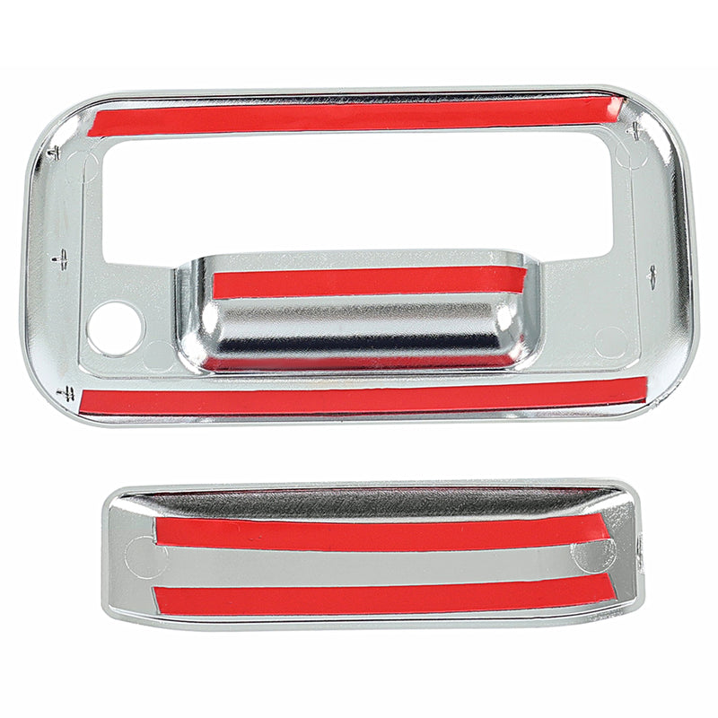 Chrome Outside Tailgate Handle Cover Overlay for Ford F-150 F150 4 Door 2004-14
