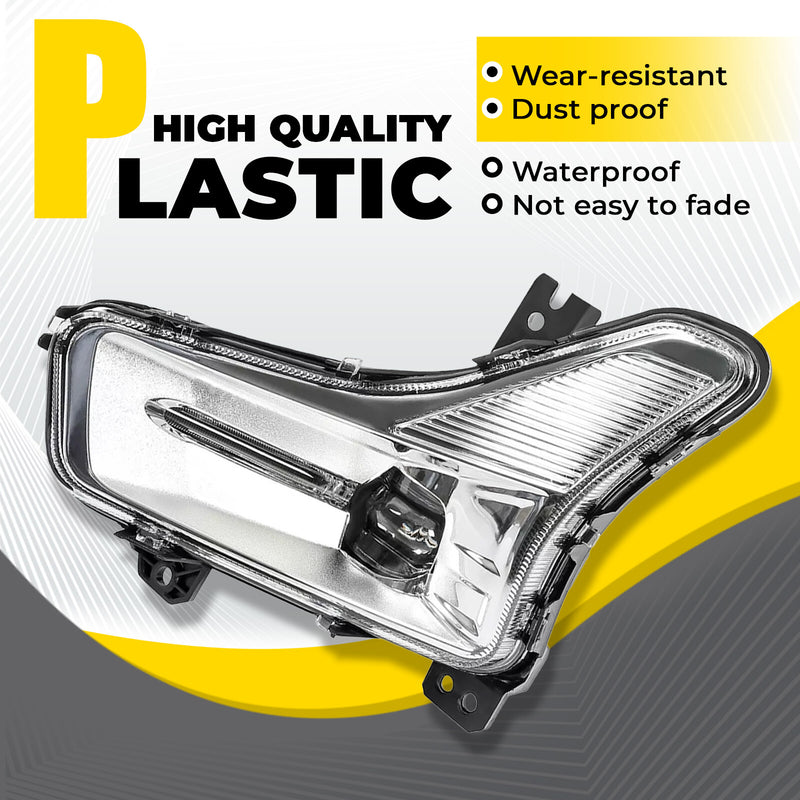 LED Front Driver Left Fog Light Lamp Clear Lens for Ford Fusion 2019-2021