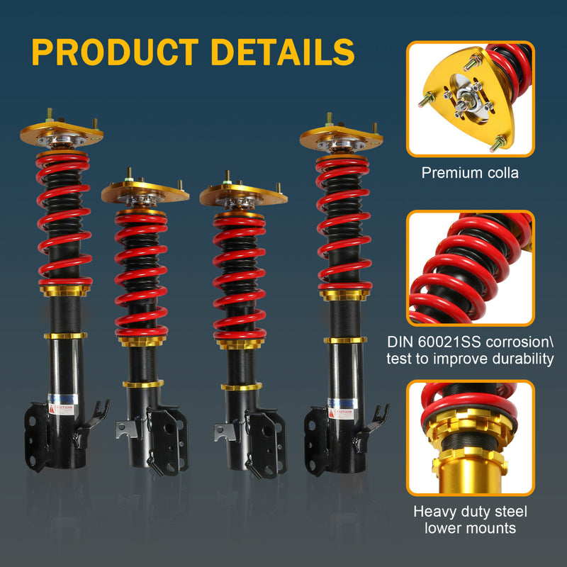 4X Coilover Struts Shocks Absorbers for Subaru Impreza WRX GC8 93-01