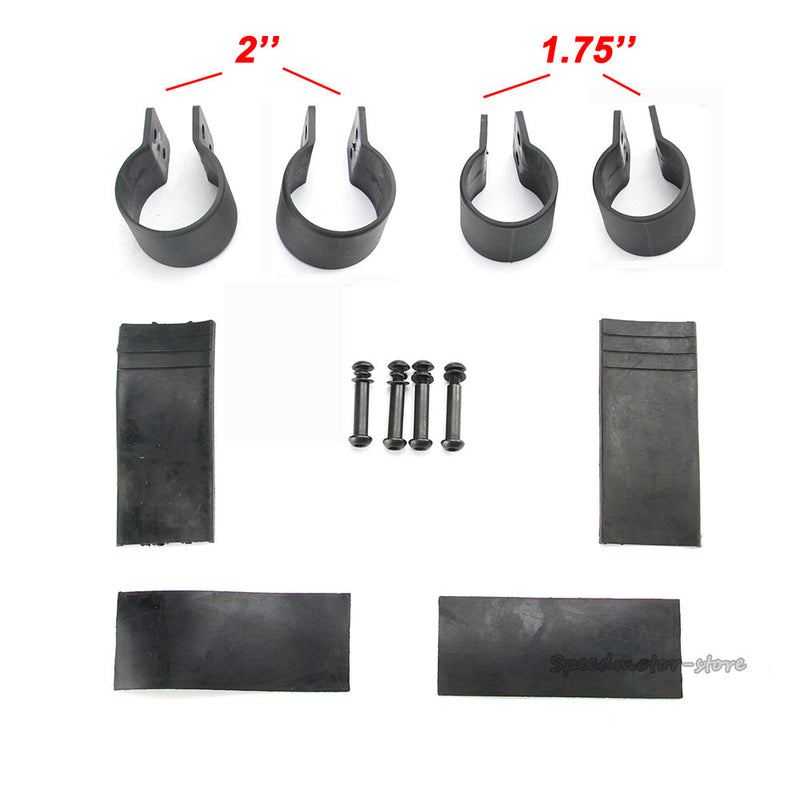Pair UTV Rear View Side Mirrors 1.75" 2 for Polaris RZR XP Crew 570 800 900 1000