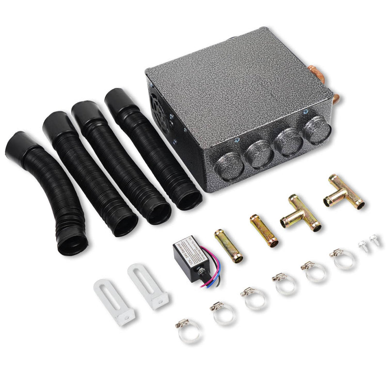 12 Volt Underdash Heater Heat w/ Speed Switch for Car Truck 4 Port