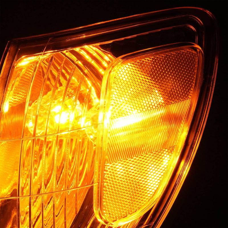 DURAFORCE Front Corner Lights Clear With Bulbs for Toyota Land Cruiser 1998-2004 Pair
